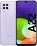 Samsung Smartphones Galaxy A22 SM-A225F, 16,3 cm (6.4 Zoll), 720 x 1600 Pixel, 4 GB, 64 GB, 48 MP, Violett