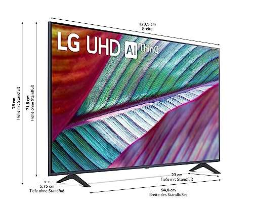 LG 55UR78006LK 55 Zoll UHD Fernseher (Active HDR, 50 Hz, Smart TV [Modelljahr 2023] (Prime)