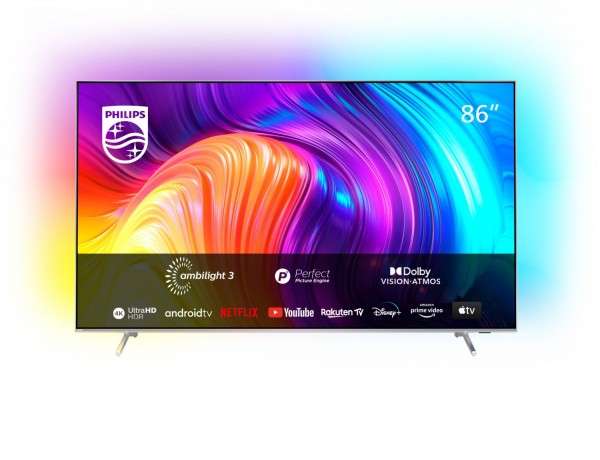 PHILIPS The One 86" LED Fernseher | 86PUS8807/12, UHD 4K, SMART TV, Ambilight, Android TV