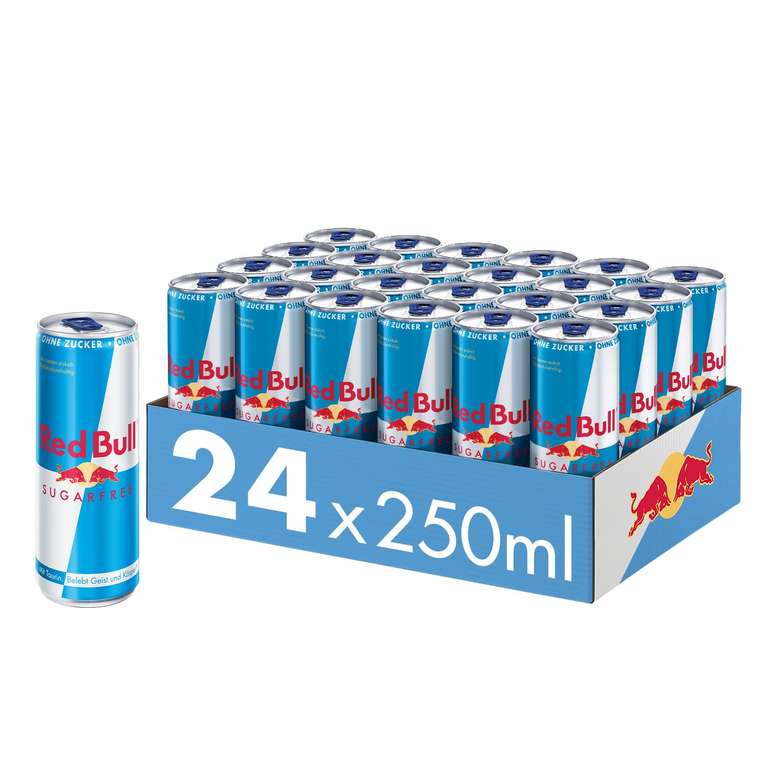 R RRed Bull Energy Drink Sugarfree - 24er Palette Dosen (Prime)