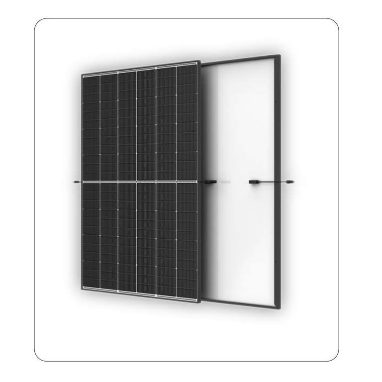 Balkonkraftwerk 860Wp 144 Zellen Black Frame Trina Solar Vertex S+ + Hoymiles HM-800 [Lokal 51580 Reichshof & Versand 69€]