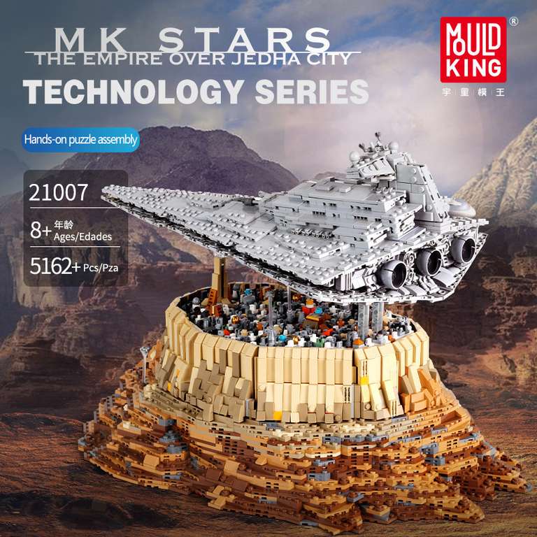 Mould King 21007 Star Wars SeriesThe Empire Over Jedha City Model Building Blocks 5162pcs Brick Kids Toys Gifts