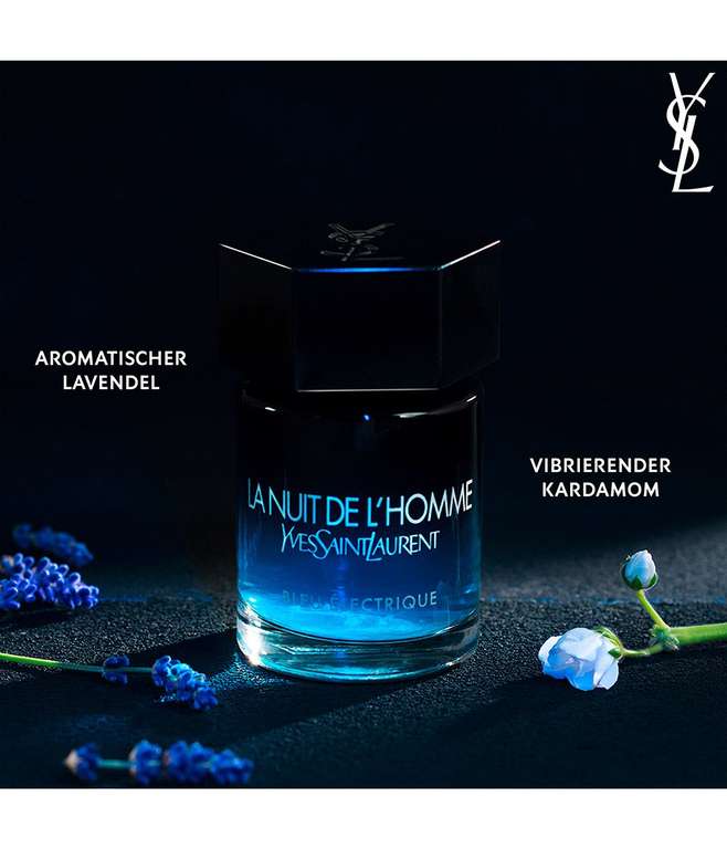 (Flaconi) Yves Saint Laurent La Nuit de l'Homme Bleu Électrique Eau de Toilette 60 ml