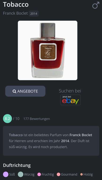 (Notino) Franck Boclet Tabacco Eau de Parfum (100ml)