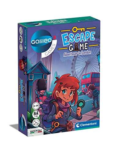 [Prime] Clementoni 59269 Escape Game – Abenteuer in London, spannendes Gesellschaftsspiel zum Knobeln & Rätseln, Familienspiel