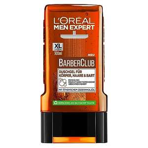 L'Oréal Men Expert Duschgel für Männer, Barber Club, 1 x 300 ml (1,39€ möglich) (Prime Spar-Abo)