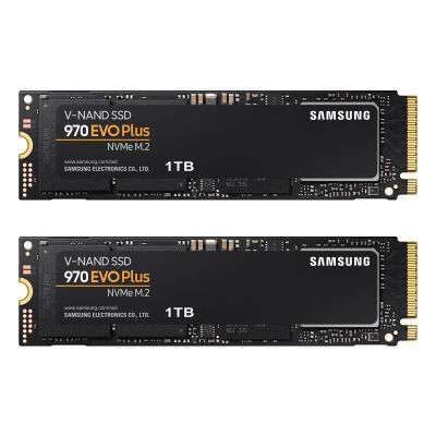 [NBB] - 2er-Pack Samsung 970 EVO Plus SSD 1TB M.2 2280 PCIe 3.0 x4 NVMe