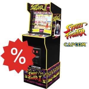 ROUND 1... FIGHT! Street Fighter Capcom Legacy Arcade-Automat mit 12 Spielen & RISER für nur 399,99€ statt 549,99€! click&collect oder PRIME