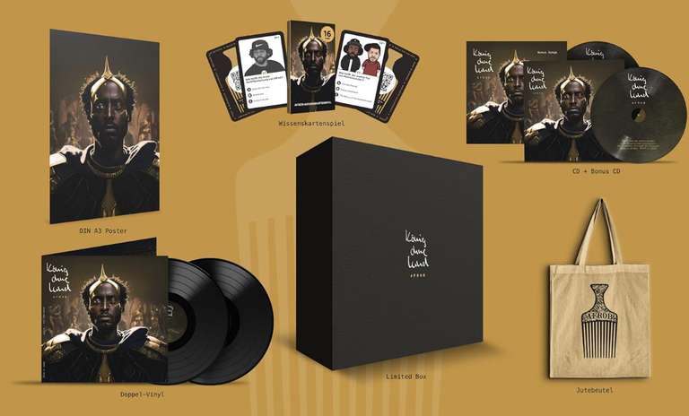 Afrob - König Ohne Land | Boxset | Vinyl 2 LP + 2 CDs + Extras/Goodies