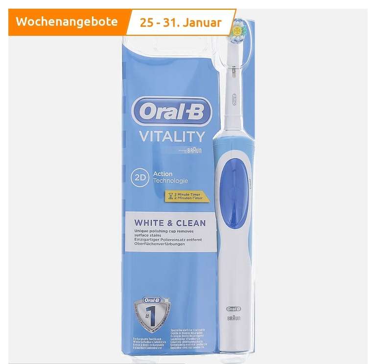 Oral-B Elektrische Zahnbürste bei Action Vitality White & Clean