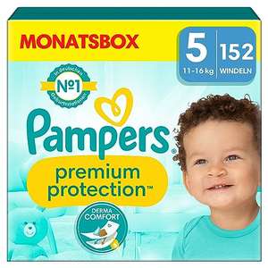 [Gratis 6x Aqua Feuchttücher + Spar Abo] Pampers Monatsboxen Premium Protection Windeln