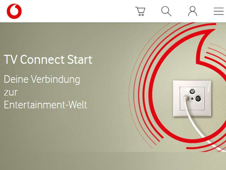 30 Euro Gutschrift bei Abschluss des Vodafone TV Connect Start Kabelanschluss über den Kundenservice