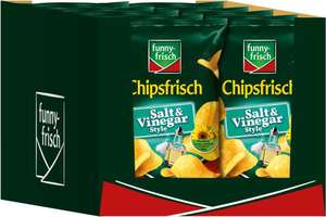 10er Pack funny-frisch Chipsfrisch Salt und Vinegar, (10 x 150 g) für 11,29€ (Spar-Abo Prime)