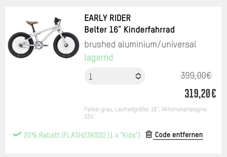 Early Rider Belter 16 zum Toppreis, Charger 12, teilweise Bestpreise