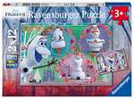 [Prime & Saturn] Ravensburger - Alle lieben Olaf - Puzzle für Kinder ab 3 Jahren mit 2 x 12 Teilen inkl. Mini-Poster