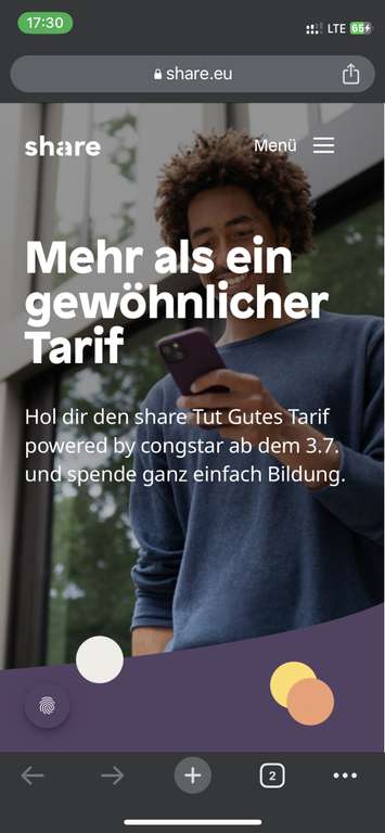 Share Mobil @congstar (Prepaid), keine Vertragsbindung ab 10€ mit 4GB
