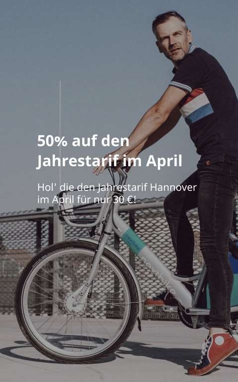 [Lokal Hannover] Jahrestarif von Nextbike für 30 Euro
