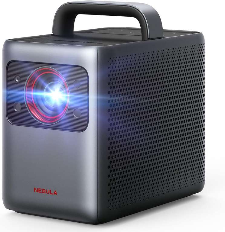 Anker Nebula Cosmos Laser Beamer 1080p (1920x1080, 1840 ANSI Lumen, automatische Trapezkorrektur, Android TV 10, BT, WiFi, Lautsprecher)