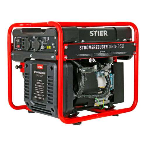 STIER Stromerzeuger SNS 350 Generator 10l Inverter Stromaggregat max 3500 W