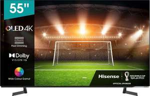 Otto: Hisense 55A8G OLED TV (55 Zoll, 4K, Smart-TV, Dolby Vision IQ, Dolby Atmos, 60 hz) für 649,60€