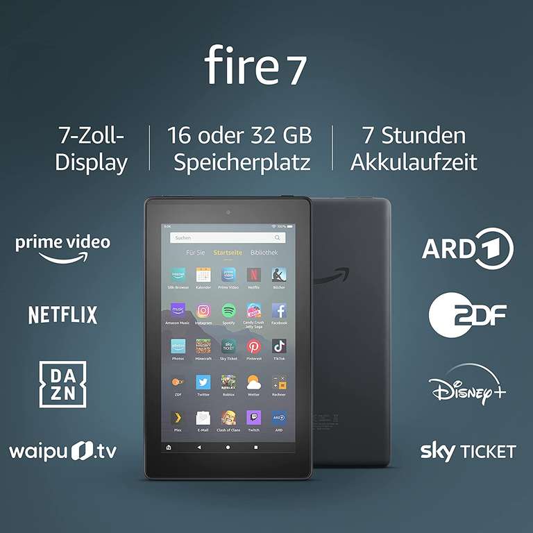Amazon Tablets & Kindles: z.B. Fire 7, HD 8 (Plus), HD 10 (Plus), Kids Pro Edition | Kindle 10. Gen, Paperwhite 11. Gen, Kids, Oasis
