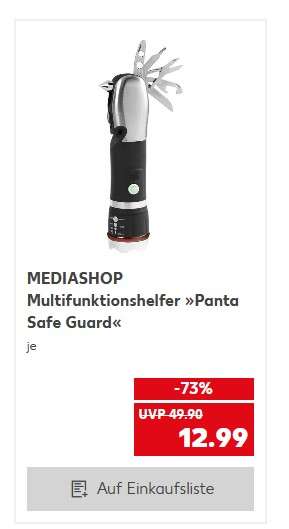 Panta Safe Guard Kaufland Lokal ab 05.01.2023 "12,99€ Statt 28,44€"