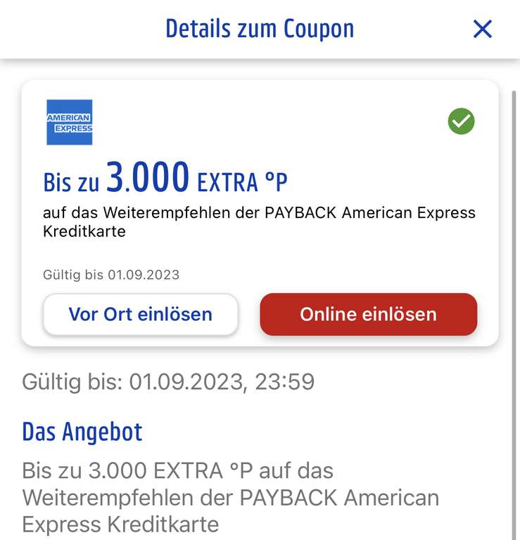 Kostenlose Payback American Express (AMEX) Kreditkarte 3000 Punkte (30€) für Werber & 3000 Punkte (30€) für Geworbenen (Personalisiert!)