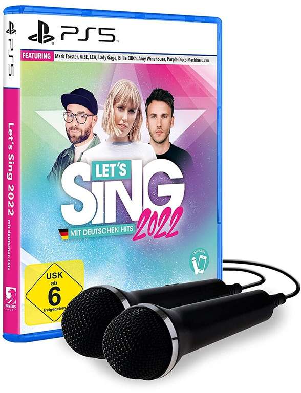 Let's Sing 2022 mit Deutschen Hits inkl. 2 Mikrofone (PS4 & PS5) für 33,98€ (GameStop)