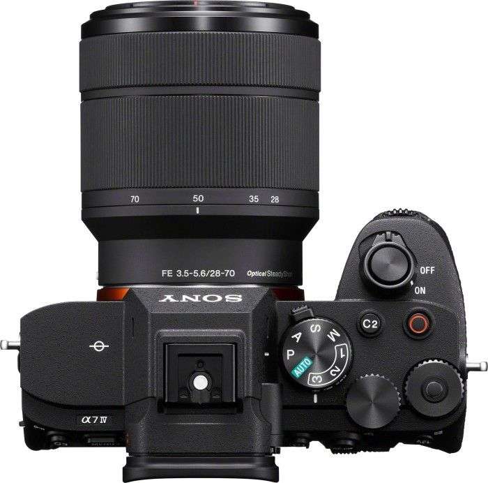 Sony α 7 IV inkl. 28-70 mm Objektiv (33 MP, Echtzeit-Autofokus, 10 BpS, 4K60p, neigbarer Touchscreen, Z Akku), Schwarz