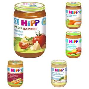 [Sammeldeal] HiPP Gläschen z.B. Pasta Bambini - Gemüse-Lasagne, 6er Pack (6 x 220 g) (Prime Spar-Abo)