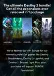 Humble Bundle - Destiny 2 alle Expansions bis Lightfall (+Annual Pass für 36,95€)