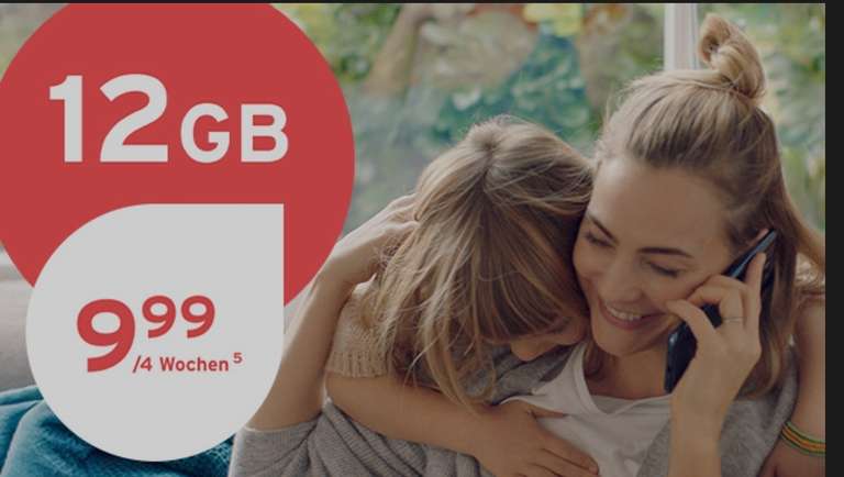Tchibo Mobil Aktionstarif mit 12 GB für 9,99 € pro 4 Wochen Netz o2 : Telefonica