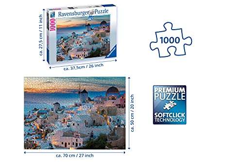 Ravensburger 1000 Teile Puzzle - Abend in Santorini, Griechenland - für 5€ an Packstation oder als Prime-Member