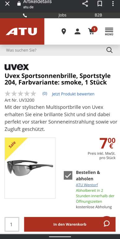 UVEX 204 Sportsonnenbrille
