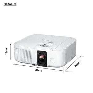 Epson EH-TW6150 3LCD-Projektor / Beamer (PRO-UHD 4K 16:9, 2.800 Lumen) + 100 Euro Cashback von Epson