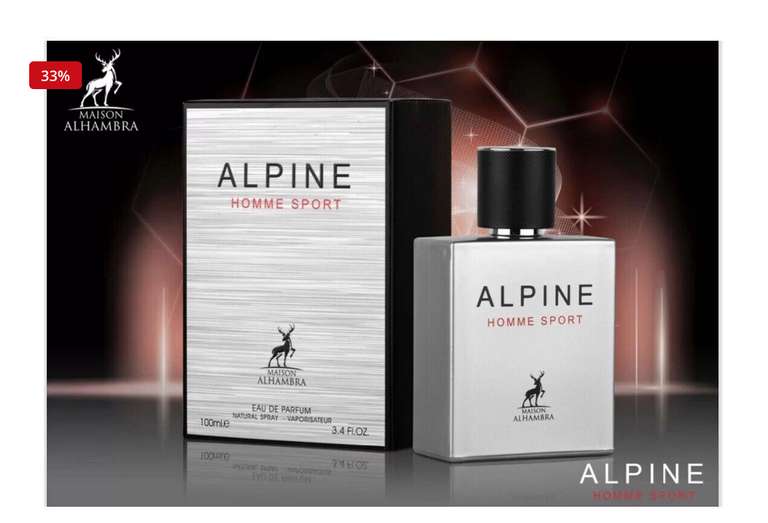 Maison Alhambra Perfume Alpine Homme Sport Eau de Parfum 100 ml