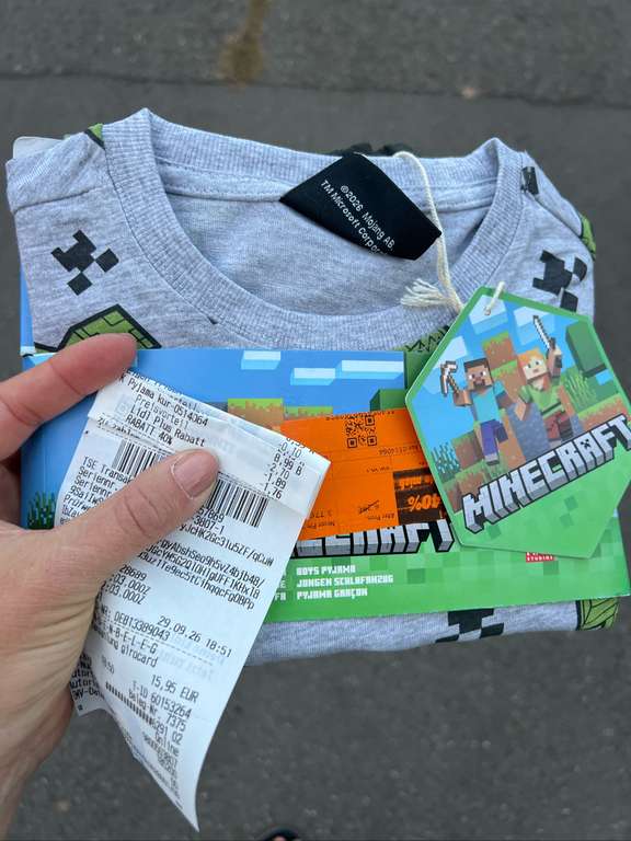 Minecraft-Lidl Schlafanzug Kinder, Preis 2,64€ | bei Lidl - mydealz