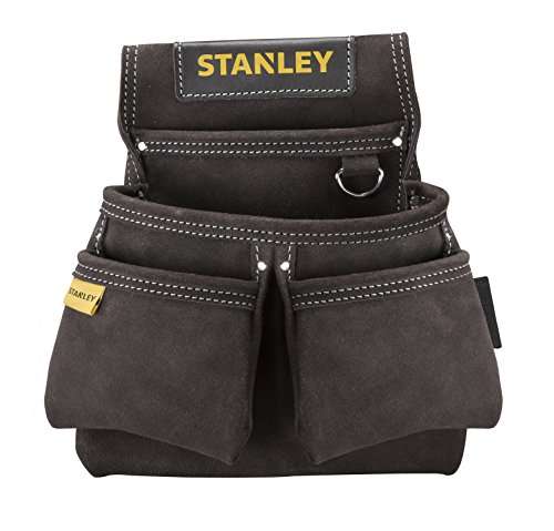 Stanley STST1-80116 Werkzeug- und Hammertasche aus Leder, doppelt mit Nieten verstärkt (Prime)