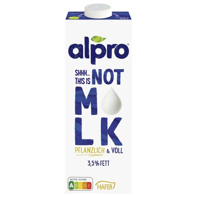 [Netto MD] 8x Alpro Not Milk / Hafer- oder Sojadrink 1L versch. Sorten für 1,245€/Stück | 14.07.