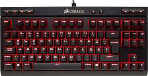 Corsair K63 kompakte mechanische Gaming-Tastatur – CHERRY MX Red (DE)