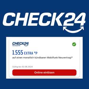 [Payback & CHECK24] 1.555 + 222 Payback Punkte für monatlich kündbaren Mobilfunktarif (7,78€ Gewinn möglich)