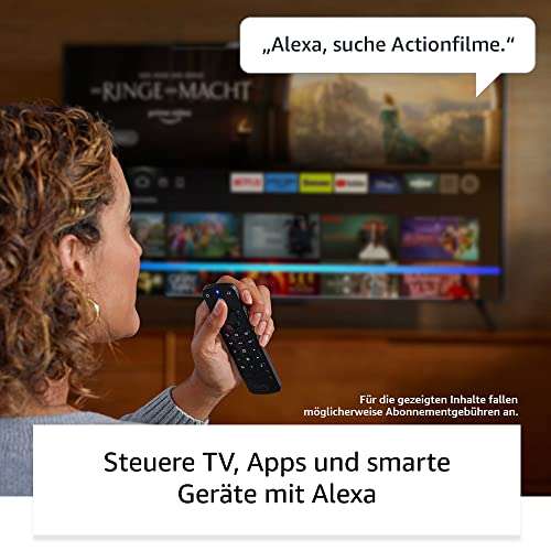 Wir stellen vor: Alexa-Sprachfernbedienung Pro, mit Remote Finder, TV-Steuerungstasten und Tastenbeleuchtung,