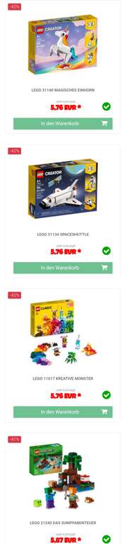 Lego OsterSale bei JB Spielwaren (Rabatte 40%+) - z.B. 60198 für 125,65