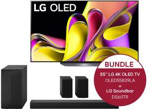LG OLED TV B3 + 5.1 Soundbar DS60TR (55" oder 65", 3840x2160, 120Hz, 2x Triple Tuner, 2x HDMI 2.1 & 2x 2.0, webOS 23)