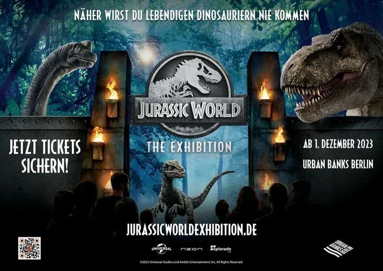 Tickets für die “Jurassic World: The Exhibition” in Berlin mit 1x Übernachtung für zwei Personen | mehrere Hotels | jetzt auch als Gutschein