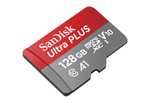 SANDISK Ultra PLUS microSDXC‐UHS‐I‐Karte, Micro-SDXC Speicherkarte, 128 GB, 150 MB/s, Versandkostenfrei