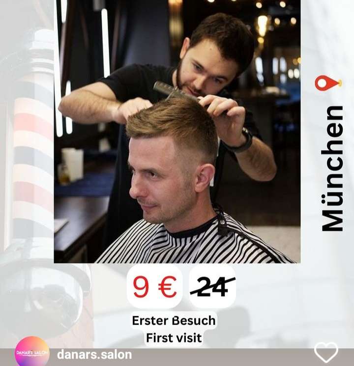( München - Laim ) Haarschnitt vom Barber für 9€ für neue Kunden