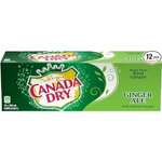 [Amazon Prime] 12 Dosen Canada Dry Ginger Ale - Kanada Import - 355ml Dose - kein Pfand - mit Zucker