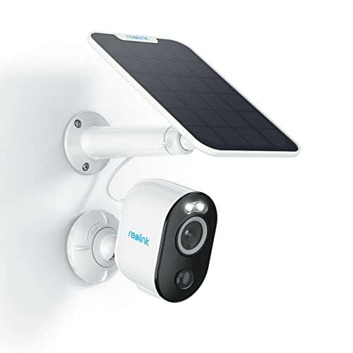 [Prime] Reolink Argus 3 Pro mit Solarpanel - 2K Akku WLAN Überwachungskamera, smarte Erkennung; Spotlight, (weiß oder schwarz)
