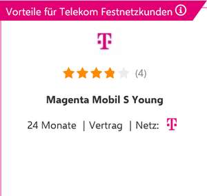 Sim Only, Telekom Netz, U28: MagentaEins Mobil S Young Allnet/SMS Flat 20GB 5G für 4,95€/Monat bei Rufnummermitnahme